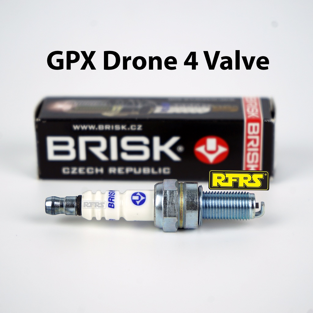 หัวเทียน BRISK COPPER RACING และ VANZ แกนทองแดง GPX Drone 4 Valve (C01RA) รองรับทุกน้ำมัน Made in EU
