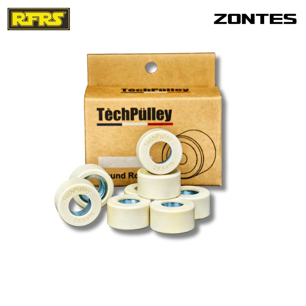 เม็ด Zontes 350 368 (ทุกรุ่น) TechPulley Premium Roller เม็ดแต่ง Made In Taiwan